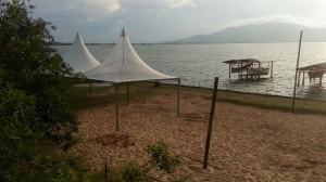 TENDA CHAPEU DE BRUXA 5X5MTS TRANSPARENTE 